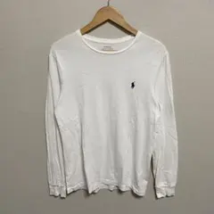 【L336】 Polo Ralph Lauren ロンT サイズS ホワイト