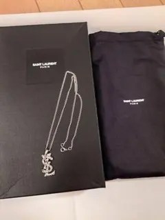 SAINTLAURENT サンローラン天使ピアス片耳 シルバー 未使用箱袋付