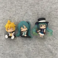 初音ミク　鏡音レンのミニフィギュア
