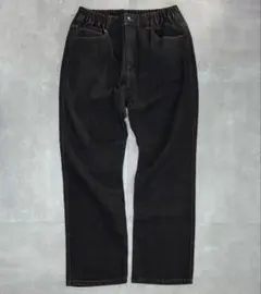 ジーパン　裏地あり　デザイン裏地　Mサイズ　ストレート　濃紺