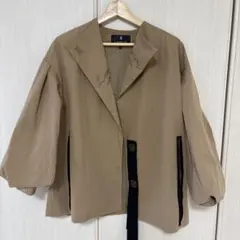 LANVIN COLLECTION スプリングコート カーキベージュ 38のサムネイル