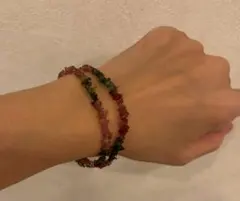 値下げ品✨　マルチカラートルマリンのビンテージブレスレット