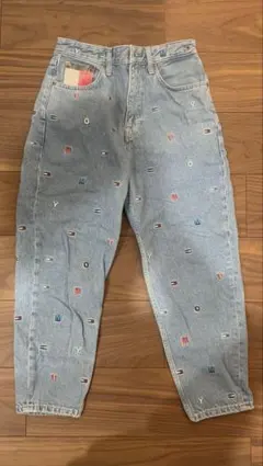 EU LOGO PATTERN DENIM PANTS/ハート柄デニムパンツ - メルカリ