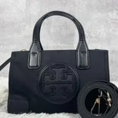 美品 トリーバーチ ナイロン 2WAY ショルダーバッグ エラ ロゴ型押し
