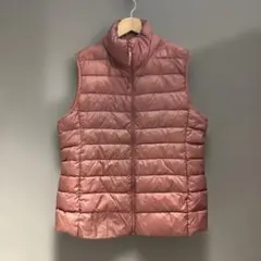 UNIQLO 軽量ダウンベスト XL ピンク　ウルトラライトダウン