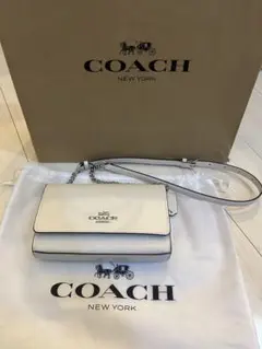 COACH ホワイト ショルダーバッグ