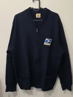 レア アメリカ製 USPS アメリカ郵便局　ジップアップ　カーディガン Mサイズ 60s USPS Postman Knit Cardigan | kuonbyrinq's S