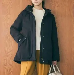 エニィスィス【撥水・洗える】2WAYドロストフーディミドル ダウン anysis