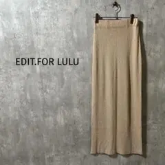 【EDIT.FOR LULU】タイトスカート　スリット　ラメ糸　ロング　日本製のサムネイル