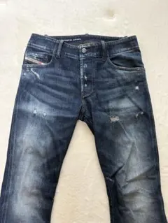 DIESEL 플레어 데님 Y2K 데미지 가공