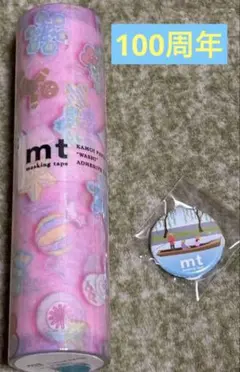 100周年　mt マスキングテープと缶バッジセットのサムネイル