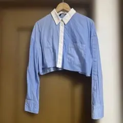 zara/ザラ/シャツ/ストライプシャツ/クロップドシャツ