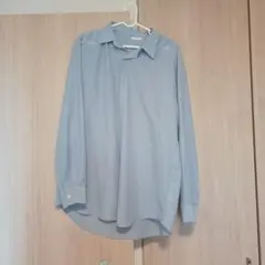 GU ライトブルー 長袖シャツ
