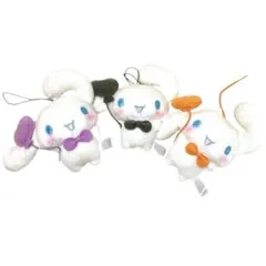 シナモロール カラフルバルーンマスコット ゴム付き サンリオ ぬいぐるみ 3体