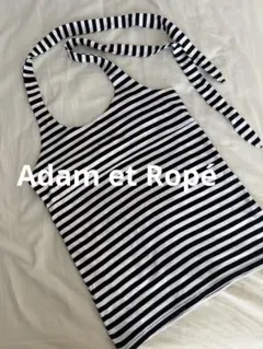 ADAM ET ROPE’ アダムエロペ ボーダー ホルターネック トップスのサムネイル