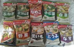 10種類の味噌汁セット