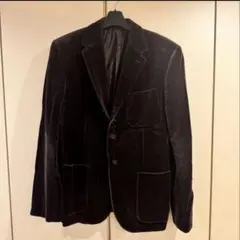 レア！BURBERRY プローサム　ベロアジャケット　48 濃茶