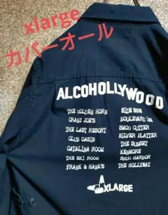 【カバーオール・ワークシャツ】エクストララージ　バックプリント　Mサイズ相当