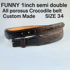 FUNNY AllCrocodile Belt 1inch size34のサムネイル