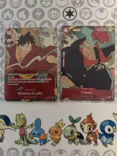 ワンピース 英語版 1周年記念セット 浮世絵 ルフィ フランキー 2枚セット