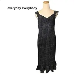 everyday everybody総柄フリルワンピース ワンサイズ　レディース
