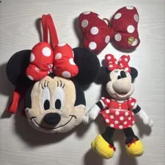 ミニーマウス ぬいぐるみ＆カチューシャセット