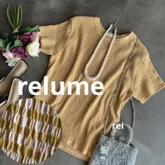 relume ジャーナルスタンダード チェック柄 半袖Tシャツ Fサイズ④のサムネイル