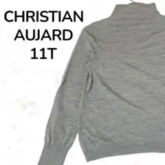 【人気】CHRISTIAN AUJARD カットソー 薄手ニット グレー 11Tのサムネイル