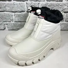 【美品】HUNTER イントレピッド アンクル ジップ スノーブーツ 白 22