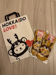HOKKAIDO LOVE! きゅんちゃん 靴下 ショッパーセットのサムネイル