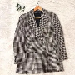 Burberry バーバリー　テーラードジャケット　ダブルボタン　千鳥柄