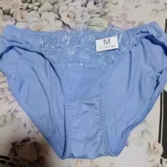 水色 Mサイズ レース装飾 ショーツ新品