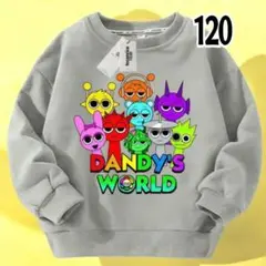 キッズ 子供 トレーナー スプランキー 男の子女の子 グレー 120