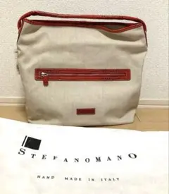 新品未使用 本革 伊勢丹 ステファノマーノ イタリア製トートバッグのサムネイル