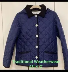 Traditional Weatherwear ネイビー キルティングコート