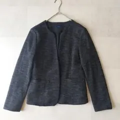 【美品！】a.v.v ノーカラーツイード ラメ ジャケット L