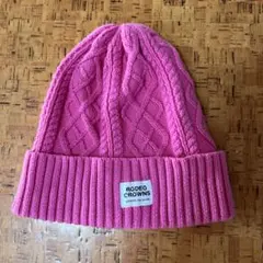RODEO CROWNS ケーブル編みニット帽 ピンク