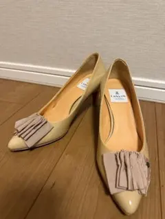 LANVIN en Blue ベージュ フリル付き