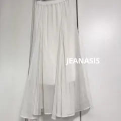 極美品　JEANASIS ジーナシス　シアーフレアロングスカート　シフォンのサムネイル