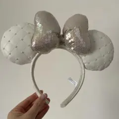 ミニー　カチューシャ　ホワイト