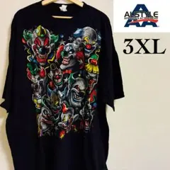 ALSTYLE ピエロ プリント Tシャツ 3XL ブラックのサムネイル