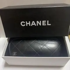 CHANEL ブラックレザー メガネケース - メルカリ