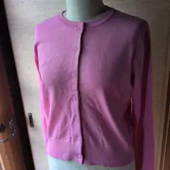 【新品H＆M】ピンクの長袖カーディガンのサムネイル