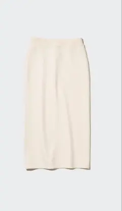 新品　UNIQLO ドライスウェットナローマキシスカート