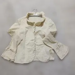 TO BE CHIC 　襟袖フリルブラウス　40のサムネイル