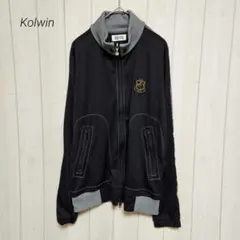 kolwin ゴルフウェア ジップアップジャケット ダブルジッパー 黒 Mのサムネイル