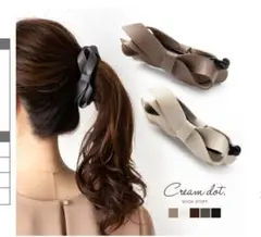 Cream dot.（クリームドット）リボン型ヘアアクセサリー 2個セット