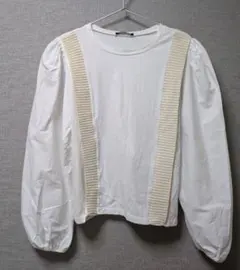 【美品】ZARA トップス フリル　ロングTシャツ
