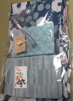 KIMONO MODERN 花柄小紋着物　半幅帯セット