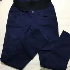 マタニティ ネイビーパンツ